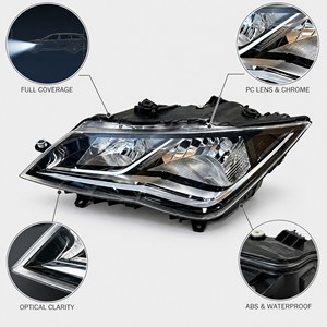 Conjunto de Faros Delanteros Halógenos para Techo Largo OEM 5F2941015A 5F2941016A, para <span class=keywords><strong>SEAT</strong></span> <span class=keywords><strong>Leon</strong></span> ST 2013-2020 <span class=keywords><strong>Wagon</strong></span> - Product Image 3