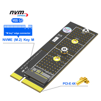 Carte adaptateur M.2 NVMe SSD vers PCI-E 4X avec dissipateur thermique Snowflake, installation verticale, pour SSD M.2 2230/2242/2260/2280mm