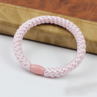 37 Couleurs, Élastiques à Cheveux Épais de 8 mm, Solides, à Cordon, Tressés, Chouchous, Attaches-queue de Cheval, Mode Fille, en Caoutchouc