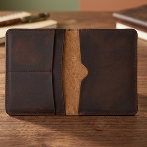 Custom RFID Blocking Premium Quality Genuine Leather Men's Passport Cover ADORA Brand High Quality Durable Customizable - Product Image 2