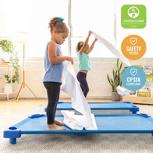 Cama de piso de plástico de madera para guardería Montessori, <span class=keywords><strong>cuna</strong></span> apilable para niños pequeños, muebles para guardería preescolar, <span class=keywords><strong>cuna</strong></span> para bebés - Product Image 2