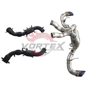 Sistema de Escape Vortex de Alto Rendimiento y Tubos de Bajada de Acero Inoxidable Pulido Espejo de 1.5 mm para McLaren 570S 3.8T V8 2015+ - Product Image 1