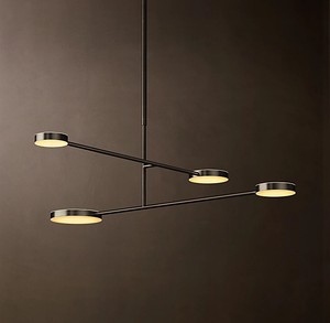 Lámpara de Araña Moderna de Alabastro <span class=keywords><strong>Oslo</strong></span>, Lámpara Rectangular Creativa para Restaurante, Lámpara de Lujo de Cobre para Sala de Estar, Dormitorio y Estudio - Product Image 3