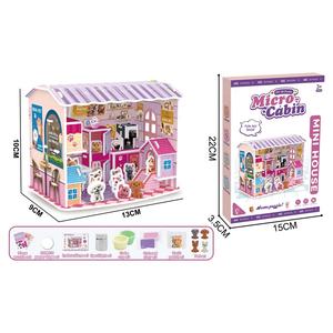 Puzzle 3D créatif, magasin d'animaux de compagnie en dessin animé, micro-maison, puzzle DIY pour enfants, jouet éducatif avec lumières LED - Product Image 6