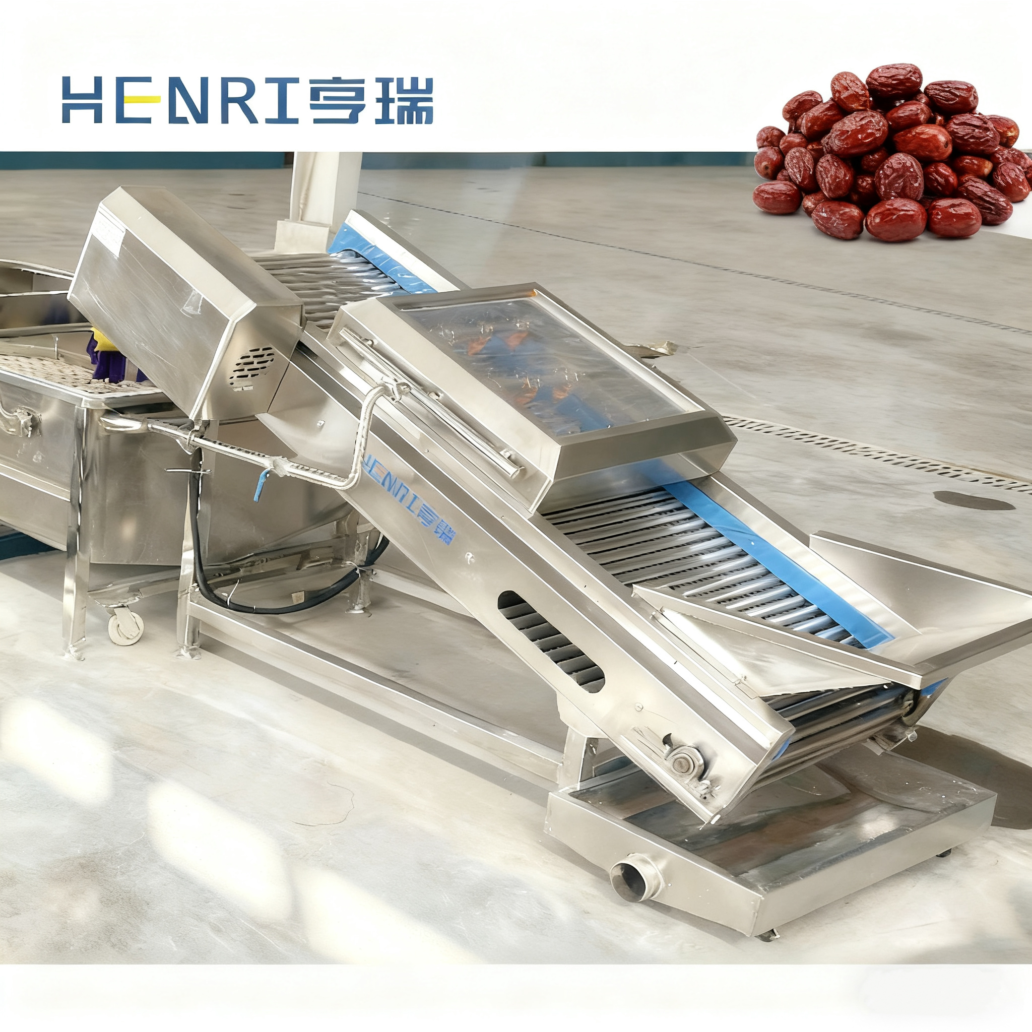 Vegetable Washer Bubble Spray Cleaning Equipment for Fruits Onion Carrot Beans Food Processing Machine Processor Industrial