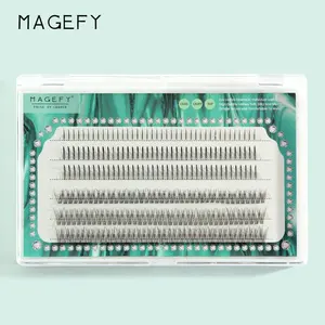 MAGEFY wispy fishtail lashes reusable false eyelashes extensions bottom lash individual cluster lashes