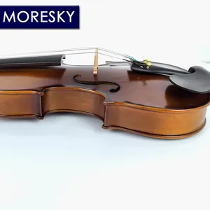 ไวโอลินสำหรับนักเรียน MORESKY ไม้สนธรรมชาติ ด้านข้างทำจากไม้เมเปิล พร้อมกล่อง ขนาด 1/4 1/2 3/4 4/4 1/8 - Product Image 4