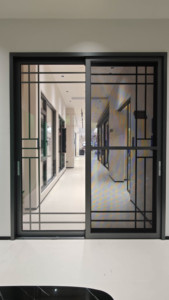 Deioux Heavy Duty Ultra Narrow Frame Sliding Entrance Door with Hurricane Impact Resistant Glass for Garden Custom Size OEM ODM - Product Image 2