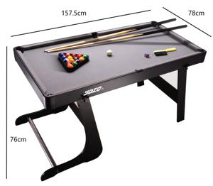 Table de <span class=keywords><strong>billard</strong></span> pliante en bois de 1,<span class=keywords><strong>5</strong></span> m pour la famille, table de snooker avec logo personnalisé, tables de jeu pour la maison certifiées EN71, vente chaude - Product Image 6