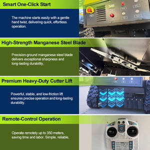 <span class=keywords><strong>Tondeuse</strong></span> à gazon tout-terrain à chenilles en caoutchouc de 21 pouces, homologuée CE EPA, pour la coupe de l'herbe, la <span class=keywords><strong>mulching</strong></span>, <span class=keywords><strong>robot</strong></span> <span class=keywords><strong>tondeuse</strong></span> à gazon télécommandé - Product Image 2