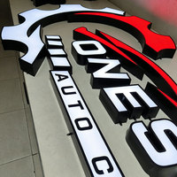 Enseigne LED extérieure personnalisée pour magasin, logo d'entreprise, panneau lumineux, enseigne en lettres LED sans cadre en aluminium, enseigne extérieure pour boutique