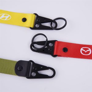 Customized Key Chain Nylon Personalized Creative Car Metal Keychain Custom Lanyard Polyester Keychain Motorcycle Keychain