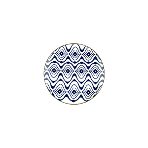 Vaisselle de restaurant en gros, service de table doré, assiettes en céramique bleues, ensembles d'assiettes - Product Image 6