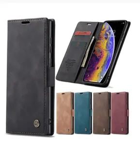 Luxury Leather Phone Case For iPhone 12 11 Pro Retro Magnetic Card Stand Wallet For iPhone 12 min X s Max 6 7 8 Plus SE2020 Case