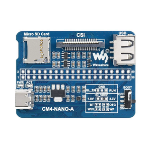 บอร์ดพัฒนา Raspberry Pi CM4-NANO-B ระบบ Linux พร้อมแพ็คเกจ BGA - โมดูลขยายคอมพิวเตอร์ขนาดเล็ก - Product Image 2