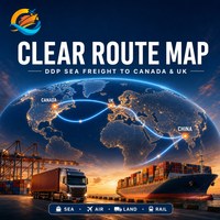Transitaire maritime fiable et sécurisé de Chine vers le Canada, le Royaume-Uni, Chicago, livraison porte-à-porte DDP depuis Shenzhen, agent d'expédition professionnel