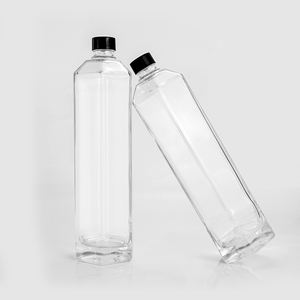 Personalizado 700ml 750ml Hexagon Vodka Botella de vidrio trenzado Vodka 750ml Botella de vidrio de licor de fondo grueso - Product Image 3