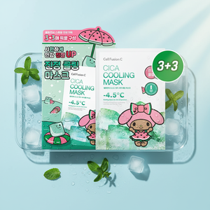 For Cell Fusion <b>C</b> Post Α Cica Cooling Functional Facial Mask Sheet Tanning <b>My</b> Melody Edition Good Quality 3ea Set (+3ea) - Product Image 3