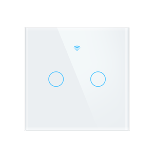 Interruptor de luz WiFi inteligente Tuya con Panel de vidrio EU 1/2/3/4 Gang RF433 Panel de pared Interruptor táctil de luz funciona para Alexa GoogleHome - Product Image 2