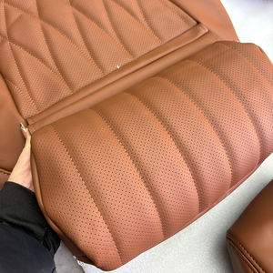 Fundas de Asiento de Cuero Sintético para <span class=keywords><strong>Mercedes</strong></span>-Benz <span class=keywords><strong>Vito</strong></span> Clase V, Juego Completo de 26 Piezas, Color Marrón, para Todas las Estaciones - Product Image 2