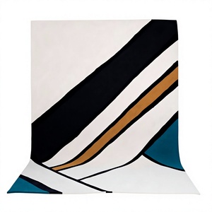 Abstract Pattern Rectangle Area Rug Modern Design Living Room Floor Decor Thin Flat Pile Printed Home Use - Product Image 1