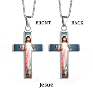 Pendentif Jésus en gros, collier pendentif style religieux Jésus-Christ Divine Miséricorde - Product Image 5