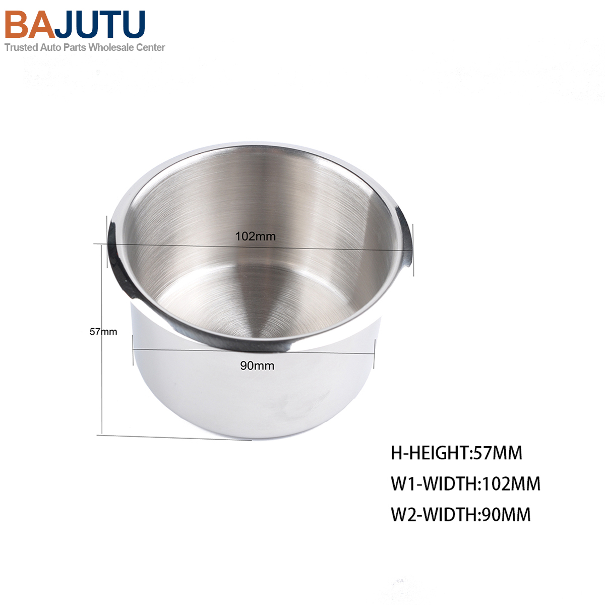 Bajutu 8.5*5.5cm Stainless Steel Drop-in Cup Holder for RV Car Truck - Wholesale Price