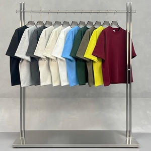 T-shirt en coton pour homme personnalisé, poids lourd, 400 grammes, coupe ample, t-shirts pour homme, impression de logo, t-shirts surdimensionnés pour homme, impression numérique - Product Image 3