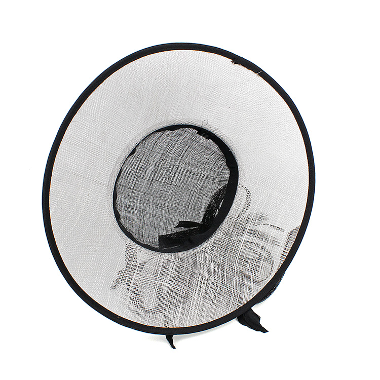 Роскошные элегантные шляпы Sinamay, церковные шляпы, камуфляжная повязка для женщин