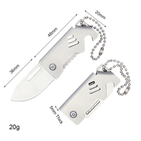 LFEDC Usine Vente Chaude en Gros EDC Couteau de Porte-clés Pliant Mini en Acier Inoxydable avec Ouvre-Bouteille