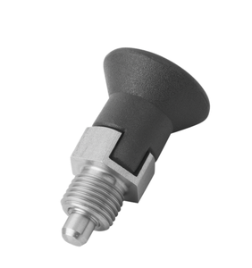 K0631 Poussoir de positionnement à ressort en acier inoxydable, version courte, avec fente de verrouillage, sans écrou de blocage, taille réglable - Product Image 2