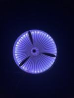 Ventilateur turbo avec lumière LED, étanche IP67, DC12V 9.5W 39 LED, éclairage de piste de danse et de scène pour bars, clubs, carnavals et spectacles nocturnes