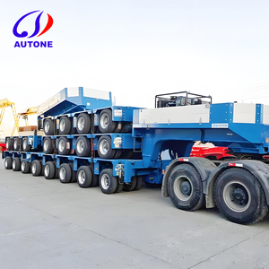 Máy xúc lowbed Trailer 3 4 trục thấp giường <span class=keywords><strong>loader</strong></span> 50 60 80 tấn cổ ngỗng lowboy bán xe tải Trailer để bán - Product Image 2