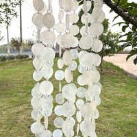 Accessoires de décoration de lampe en coquille blanche naturelle Capiz Shell Rectangle disque pour la décoration de la maison 100 pièces/sac