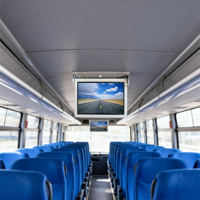 Monitor LCD Plegable de 21.5 Pulgadas con Sistema Android para Autobús, Red 3G/4G/WIFI, Publicidad Digital en el Techo del Autobús