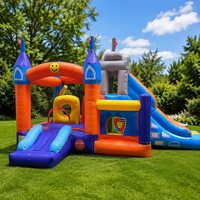 Château gonflable écologique commercial pour enfants, château de saut extérieur avec garantie de 3 ans