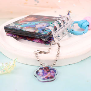 Пользовательские печатные двухсторонние Мультяшные милые и забавные акриловые Спиральные книги блокнот в пластиковом фотоальбоме Ремесла брелок - Product Image 5