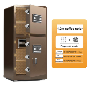 Cao Chi Phí Hiệu Quả Tiền Gửi Điện Tử Chống Cháy Kim Loại An Toàn, 45Cm Điện Tử Mật Khẩu Khóa Phiên Bản Cà Phê Vàng - Product Image 6