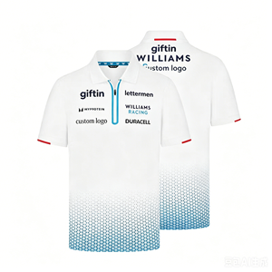 Custom Sublimation Racing Polo Uniform Custom Sponsor Logo Chest Sleeve Printing High Quality Motorsport Apparel <b>For</b> Race Day - Product Image 3