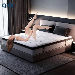 AIDI-colchón de cama de lujo MT-001, cama King y Queen personalizada para Hotel, colchón de espuma viscoelástica de látex con muelles de bolsillo superior para dormir en caja - Product Image 1