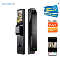 Navicat Automatique Cerradura Tuya Wifi Serrure Numérique Interphone Vidéo D'empreintes Digitales 3D Reconnaissance De Visage Serrure De Porte Intelligente Avec Caméra