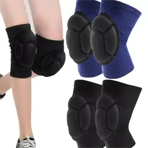 Bantalan pelindung lutut untuk pria, alat Olahraga Basket Voli Anti selip, bantalan penopang siku dan lutut untuk radang sendi