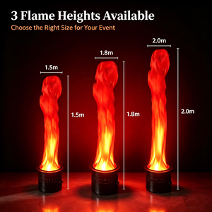 LED-Kunstflammen-Licht Rotes LED-Bühneneffektlicht mit Fernbedienung Wiederaufladbar Steckbar Künstliche <span class=keywords><strong>Feuerlampe</strong></span> für Veranstaltungen und Partys - Product Image 5