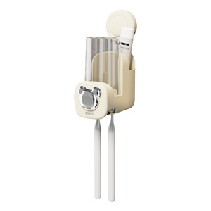 ZOWEI Toothbrush Holder Suction Cup Wall Mounted Toothbrush Cup Storage Rack For Bathroom Home Use - Product Image 5