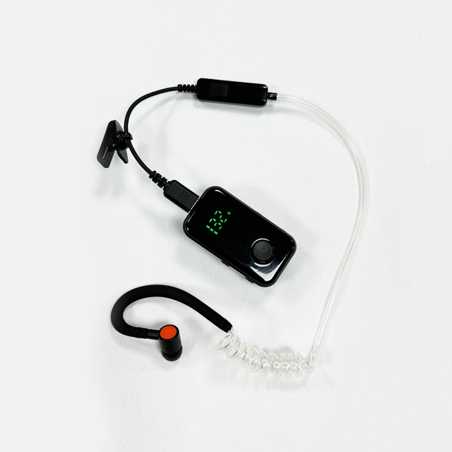 Wireless Earhook Mini Two Way Radio Earphone Intercom Restaurant Hotel Ear Hook Headset Belt Clip Walkie Talkie