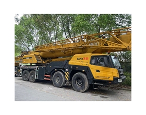 Sany, grúa todoterreno de 100 toneladas, grúa de camión usada de 4 ejes <span class=keywords><strong>con</strong></span> motor <span class=keywords><strong>Mercedes</strong></span>-Benz, hidráulica Rexroth, altura de elevación de 60m a la venta - Product Image 1