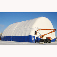 Structure gonflable industrielle mobile en bâche PVC sur mesure, dôme à air, étanche, résistante au vent, installation facile