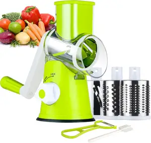 Stainless Steel Commercial Industrial Chopper Vegetable Potato Slice Machine Cabbage Veggie Cutter With Round Graters