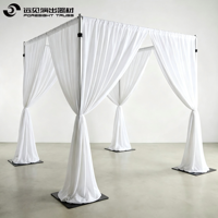 Soporte de Aluminio para Telón de Fondo, Tubos y Cortinas para Decoración de Bodas y Eventos