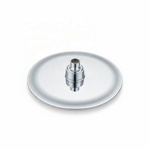 Cabezal de Ducha Ovalado Ultrafino de 8 Pulgadas, Cromado, con Salidas de Silicona de Matriz de Puntos Uniformes y Acabado Tipo Espejo para Apartamento - Product Image 4